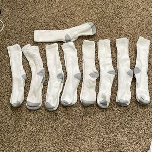 Men’s white crew socks Burlington brand